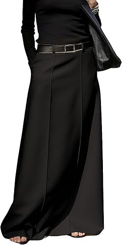Women's long elegant high-waisted