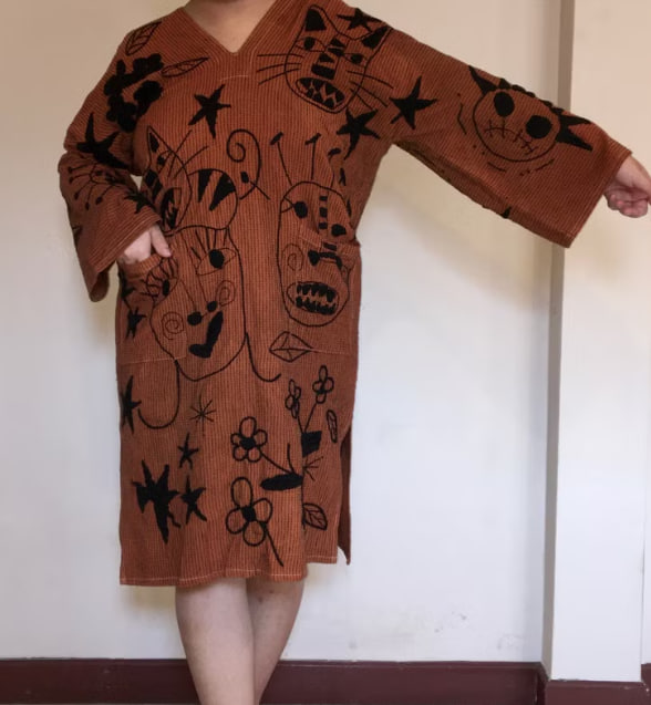 Luxury Goods Brown evening gowns, ball gowns, brown shirt dresses, workwear dresses